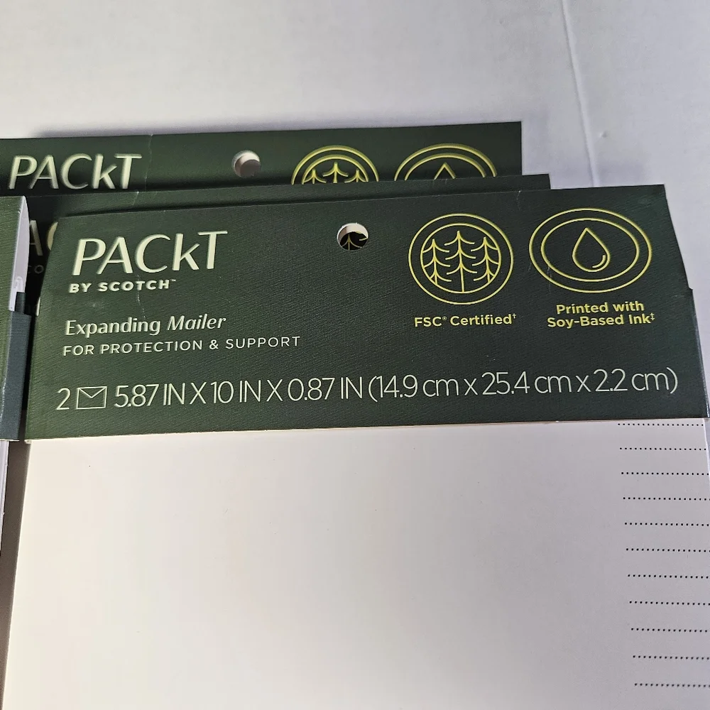 Packt 2 Pack Of 12 White Mailer Envelopes‎